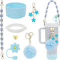 Axyaa Cup Set: Strap, Boot, Straw Cover, Charms for 40oz, 30oz Tumbler