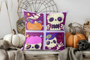 Axyaa Magic Element Pattern Halloween Theme Cushion Cover for Sofa Bedroom Car