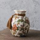 Axyaa Blessing Bag Style Ceramic Vase: New Chinese Decor for Living Room & Dining Table