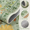 Floral Print Luxury Living Room Rug by Axyaa