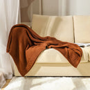 Axyaa Christmas Cable Knit Throw Blanket - Soft Cozy Sofa Decor - Gift-Quality Warmth