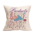 Axyaa Summer Flamingo Linen Pillowcase - 45*45cm