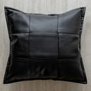 Axyaa Slub Woven Texture Pillow Cover in Black Brown for Living Room Sofa Bed