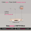 Axyaa LED Ring Chandelier for Living Room, Bedroom, Kitchen, and Restaurant