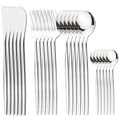 Axyaa Gold Stainless Steel Cutlery Set - 24 Piece Dinnerware Flatware Set