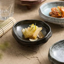 Axyaa Irregular Ceramic Dinner Plate High Foot Sushi Dessert Snack Specialty Tableware
