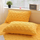 Axyaa Velvet Pillowcase Pair - Warm Rectangle Cushion Cover 48x74cm
