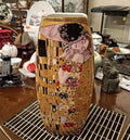 Axyaa Luxury Klimt Kiss Ceramic Vase: Creative European Design for Wedding Decor