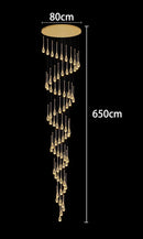 Axyaa Crystal Chandeliers LED Ceiling Lamp for Living Room