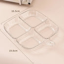 Axyaa Dried Fruit Plate Snack Dish Candy Nuts Plastic Tray Dessert Trays
