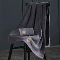 Axyaa Cotton Bath Towel Set, Embroidered Gift, 140x70cm, Various Colors
