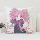 Axyaa Anime Peach Pillow Cover for Sofa Car Decoration, Polyester Cushion Case