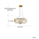 Axyaa Nordic Glass LED Pendant Light for Modern Luxury Living Room, Restaurant & Bedroom