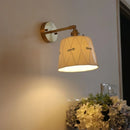 Axyaa Brass & Ceramic LED Wall Lamp - Vintage Style Stair & Bathroom Lighting