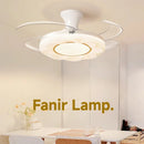 Bohemian Flower Design Invisible Fan Lamp by Axyaa - Full Spectrum Light