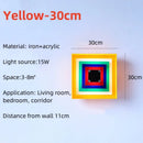 Axyaa LED Wall Lamps: Medieval Bauhaus Minimalist Colorful Lights for Living Room