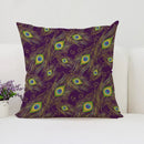 Axyaa Peacock Feathers Cushion Cover Set for Bed and Sofa