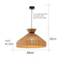 Axyaa Natural Rattan Dining Pendant Lamps for Japanese Restaurant Style Decor