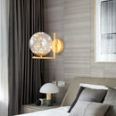 Axyaa LED Glass Sphere Wall Lamp for Bedroom Living Room Dining Room Lighting