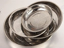 Axya Stainless Steel Colander Set Deep Steamer Tray Rice Bean Drainage Plate