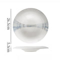 Axyaa Circular Ceramic Plate Set for Molecular Cuisine and Restaurant Tableware