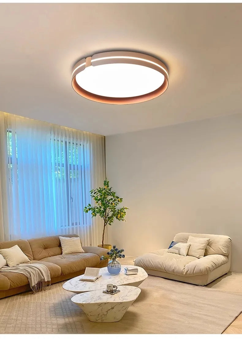 Axyaa 20" Smart Dimmable LED Ceiling Light for Bright Living Room