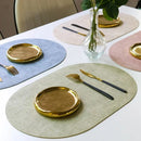 Axyaa Oval Gift Placemats: Heat Resistant Non-Slip Table Mats for Kitchen & Dining