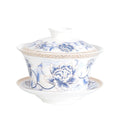Axyaa Bird Tea Gaiwan Set - 350ml Porcelain Art Tea Bowl Kit