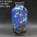 Axyaa Ancient Enamel Flower Bird Vase Collection - Home Desk Decor