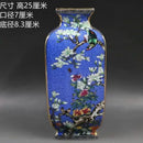Axyaa Ancient Enamel Flower Bird Vase Collection - Home Desk Decor