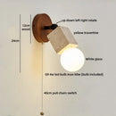 Axyaa White Glass Ball LED Wall Lights, Up Down Rotate Living Room Bedside Lamp