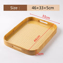Axyaa Bamboo Cotton Tray: Portable Tea Set for Home, Hotel and Restaurant