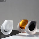 Axyaa Glass Vase Set for Desk Decor and Floral Arrangements
