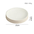Axyaa Ceramic Cylindrical Plate Set Ideal for Pasta, Desserts, Snacks, Steaks, Sushi, and Molecular Cuisine
