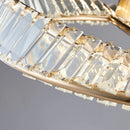 Axyaa Crystal Stainless Steel Ceiling Pendant LED Light - Gold Luxury Lighting Fixtures