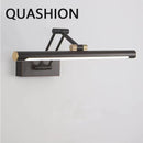 Axya Modern Metal Wall Lamp with Foldable Mirror Sconce Light - Customizable Switch