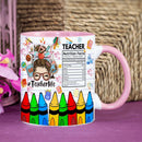 Axyaa Teacher Life Coffee Mug | Funny Office Milk Cup for Wife, Girl Friend Birthday
