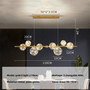 Axyaa Nordic Glass Globe Pendant Lights with 3 Changeable LEDs