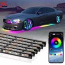 Axyaa Underglow Neon LED Lights: Chassis Strip Auto Atmosphere Lamp RGB Colorful