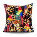 Axyaa Tropical Plant Parrot Decorative Pillow Cover - Flowers Sofa Cushion Case