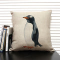 Animal Penguin Cushion Cover 45x45, Axyaa Brand - Cute & Funny Decorative Pillowcase