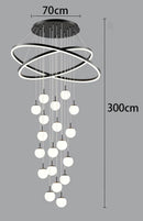 Axyaa Modern LED Pendant Chandeliers for Home Staircase Decor