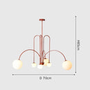 Axyaa Nordic Minimalist Modern Chandelier for Living Room Dining Bedroom