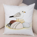 Axyaa Cartoon Parrot Pillowcase with Birds and Flowers 45x45cm