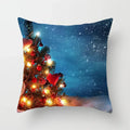 Axyaa Christmas Tree Throw Pillow Cover - Festive Home Decor