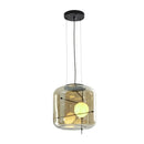 Axyaa Glass Ball Pendant Lamp: Retro Style for Restaurant, Coffee Bar, Shop.