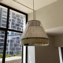 Axyaa Minimalist Cloth Rattan Pendant Lights for Living Room, Dining Room, Kitchen