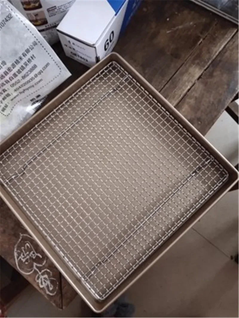 Axya Stainless Steel BBQ Grill Mesh Rectangular Baking Tool