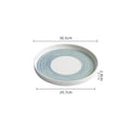Axyaa Straight Edge Ceramic Plate Set for Molecular Cuisine and Specialty Tableware