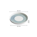 Axyaa Straight Edge Ceramic Plate Set for Molecular Cuisine and Specialty Tableware
